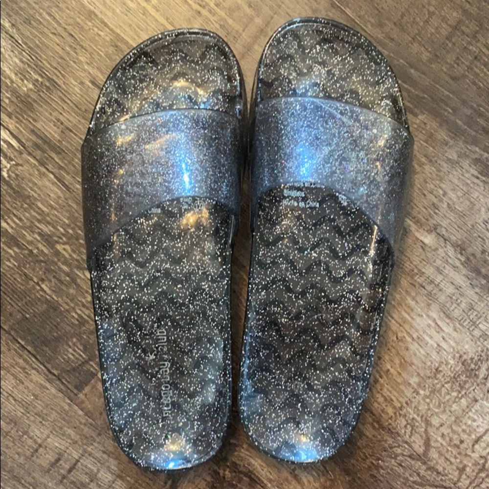 Sparkle Jelly slides sz 10